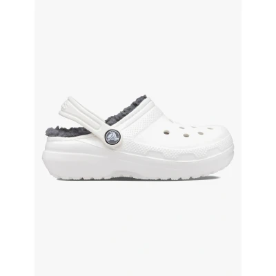 Abbildung von Crocs Classic Gefütterte Kinder Sandalen, Weiß/Grau, 30 31