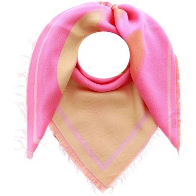 Abbildung von Zwillingsherz Viereck Avery Schal, Damen, Größe: One Size, Pink
