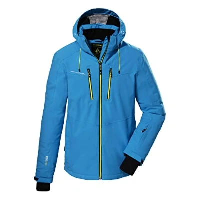 Abbildung von Killtec Herren Ksw 44 Mn Jckt Skijacke Funktionsjacke mit abzippbarer Kapuze und Schneefang, himmelblau, S EU