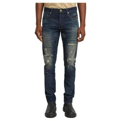 Abbildung von G Star Herren 3301 Slim Jeans, Blau (Antique Foundry Repaired 51001 D594 H102), 32W / 32L