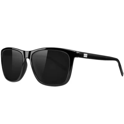 Abbildung von KANASTAL Sonnenbrille Herren und Damen Polarisierte Schwarz UV400 Schutz Rechteck Retro Unisex Klassische Fahrende Brille für Reise Wandern Alltag