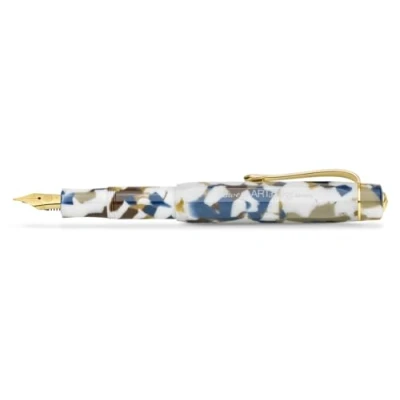 Abbildung von Kaweco ART Sport Füllhalter Terrazzo I Premium Füllfederhalter für Tintenpatronen mit hochwertiger Stahlfeder Füller aus Acryl 12,5 cm Federbreite: M (Medium)