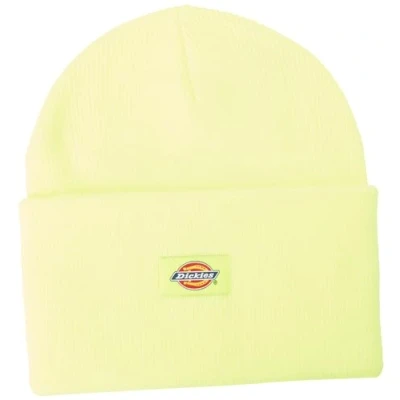 Abbildung von Dickies, Unisex, Umgeschlagene Acryl Beanie Mütze, NEON GELB, OS