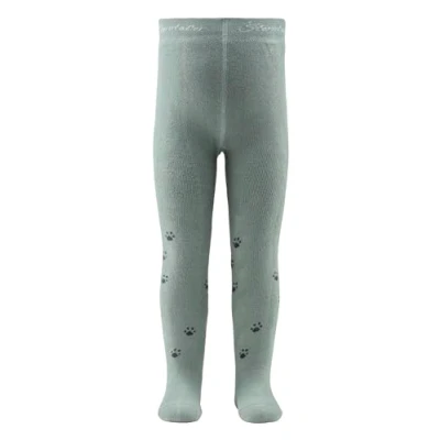 Abbildung von Sterntaler Baby Strumpfhose mit Motiv Eisbär, Unisex Po Eisbär weichem Innenfrottee steingrün, 74