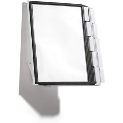 Abbildung von Durable Sichttafelsystem Sherpa Wall mit 10 Sichttafeln, 1 Stück, schwarz/grau, 563122
