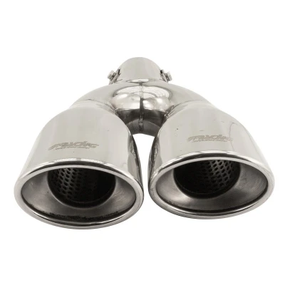 Abbildung von Simoni Racing TRX/87R Auspuffblende oval, V Form Edelstahl 220mm