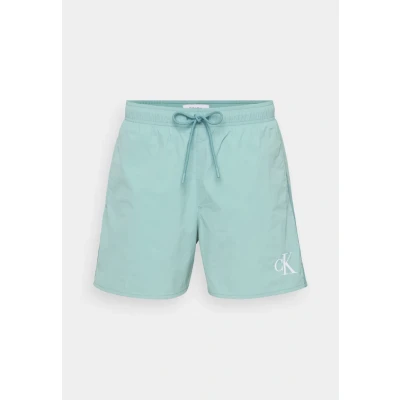 Abbildung von Calvin Klein Swimwear Medium Drawstring Fashion Badeshorts, Herren, Größe: Medium, Saltwater aqua