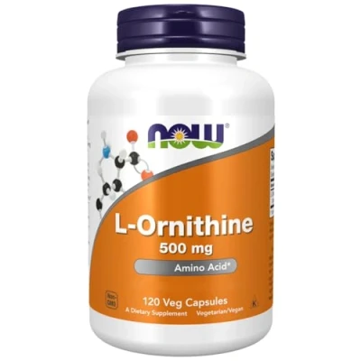 Abbildung von Now Foods, L Ornithin, 500 mg, 120 vegane Kapseln, Laborgeprüft, Aminosäure, Glutenfrei, Sojafrei, Vegetarisch