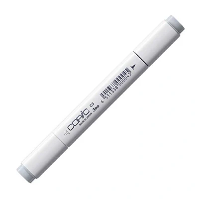 Abbildung von COPIC Classic Marker Typ C 3, cool gray No. professioneller Layoutmarker, mit einer breiten und feinen Spitze
