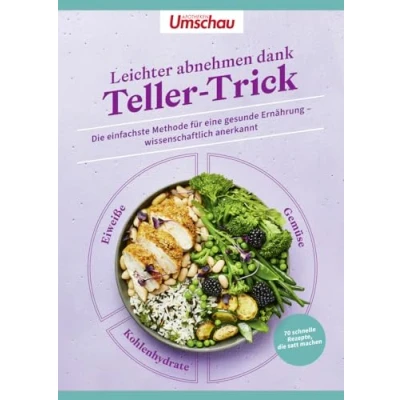 Abbildung von Apotheken Umschau: Leichter abnehmen dank Teller Trick: Die einfachste Methode für eine gesunde Ernährung wissenschaftlich anerkannt