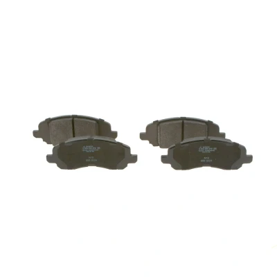 Abbildung von BOSCH 0 986 494 575 Bremsbelagsatz Low Metallic mit akustischer Verschleißwarnung Anti Quietsch Blech JEEP: Patriot, Compass