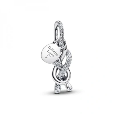 Abbildung von Pandora Damen Charm Silber/Transparent 793780C01