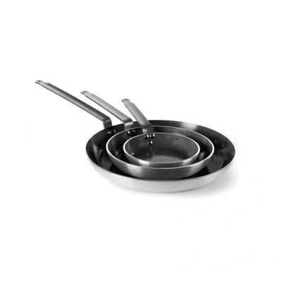 Abbildung von HENDI Pfanne Aluminium ø 24 x 4 cm Boden: 18 Marmor Antihaftbeschichtung bis 260 C Dreifachbeschichtung, Gastro Profi Bratpfanne