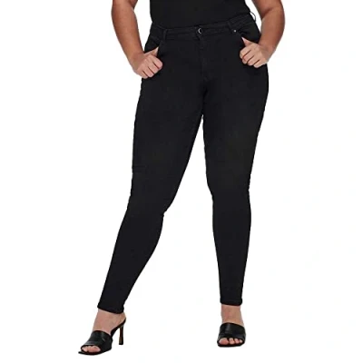 Abbildung von ONLY Carmakoma Carlaola LIFE Jeans Skinny Fit, Damen, Größe: 44x32, Black denim