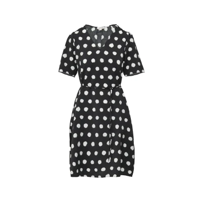 Abbildung von s.Oliver MIT PUFFÄRMELN Freizeitkleid, Damen, Größe: 32, Schwarz