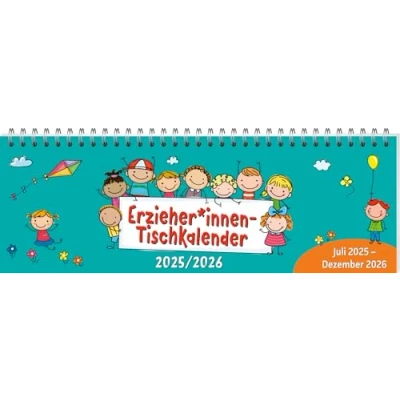 Abbildung von ErzieherInnen Tischkalender 2025 / 2026: Juli Dezember 2026 (Kalender Planer für Kindergarten und Kita)