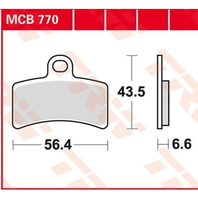 Abbildung von TRW Organic Allround MCB770 Bremsbelagsatz