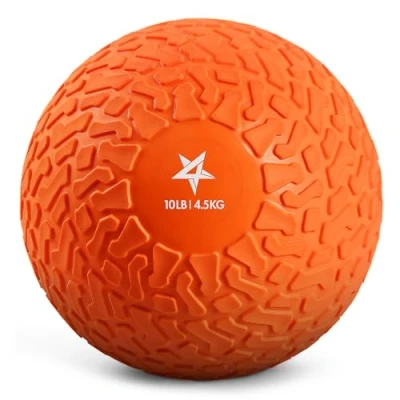 Abbildung von Yes4All B0RJ Slam Balls Medizinball 4.5 kg, Orange für Kraft, Power und Training