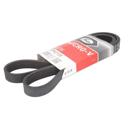 Abbildung von GATES 6PK2128 Keilrippenriemen 2128 6 Polyester, EPDM (Ethylen Propylen Dien Kautschuk) RoadMax Value Line VOLKSWAGEN: TRANSPORTER 4 Bus