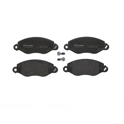 Abbildung von BREMBO P 24 053 Bremsbelagsatz mit akustischer Verschleißwarnung Bremssattelschrauben ohne Zubehör FORD: Transit Mk5 Minibus