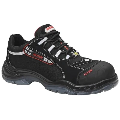 Abbildung von ELTEN Sicherheitsschuhe SENEX Pro ESD S3, Herren, Textil, Kunststoffkappe (leichter als Stahlkappe), leicht, sportlich, Schwarz/Rot, Größe: 44