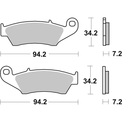 Abbildung von TRW Sinter Offroad MCB669SI Bremsbelagsatz