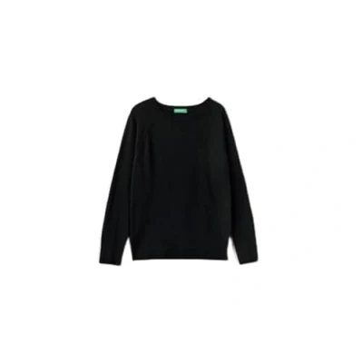 Abbildung von United Colors of Benetton CREW NECK Strickpullover, Damen, Größe: 38, Black