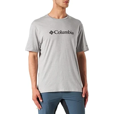 Abbildung von Columbia CSC Basic Logo Short Sleeve Kurzarm Outdoor Wanderhemd für Herren Grey Heather