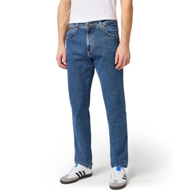 Abbildung von Wrangler Texas Stretch Jeans Straight Leg, Herren, Größe: 50x32, Stonewash
