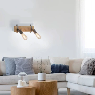 Abbildung von JUST LIGHT Deckenleuchte »SLAT«, 2 flammig, Leuchtmittel E27 ohne Leuchtmittel, ExklusiveE27