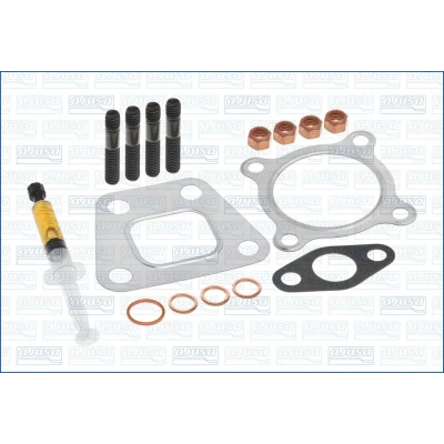 Abbildung von AJUSA JTC11002 Montagesatz, Lader with studs, syringe oil mit Dichtungen Montageanleitung VOLKSWAGEN: GOLF 3, TRANSPORTER 3 Bus