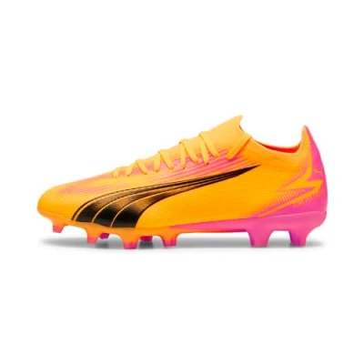 Abbildung von Puma Ultra Match FG/AG Fußballschuhe Kunstrasen, Herren, Größe: 45, Sun stream/black/sunset glow Schuhe
