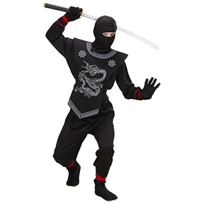 Abbildung von W WIDMANN MILANO Party Fashion Kinderkostüm Black Ninja, Samurai, Krieger, Kämpfer, Faschingskostüme