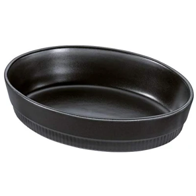 Abbildung von Spring Auflaufform Chalet Oval 26 cm, Schwarz, Ofenkeramik