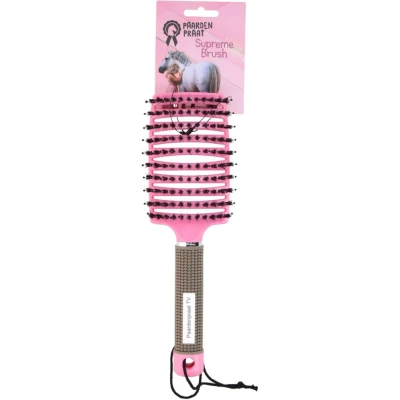 Abbildung von Paardenpraat Mähnen &amp; Schweifbürste Horse Supreme Rosa