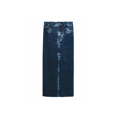 Abbildung von Desigual Maxirock, Damen, Größe: Large, Blue