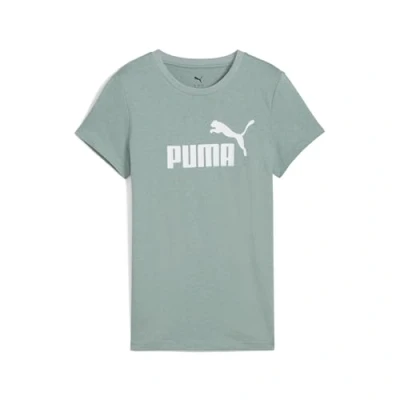 Abbildung von PUMA Unisex ESS No. 1 Logo Heather Tee T Shirts, Green Moon Heather,
