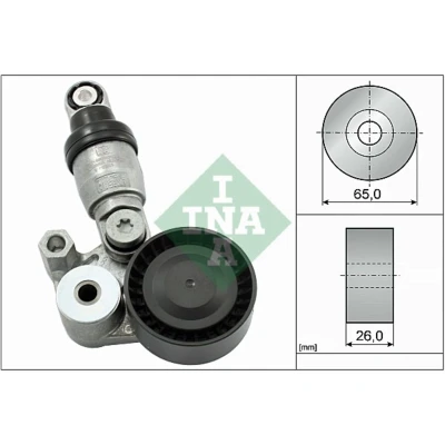 Abbildung von INA 533 0129 10 Spannarm, Keilrippenriemen MAZDA: CX 5 I, 3 Saloon, Hatchback