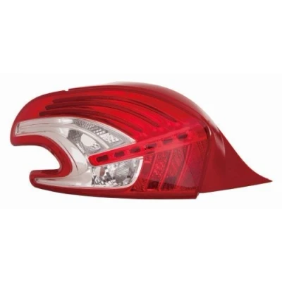 Abbildung von ABAKUS 550 1963L UE Rückleuchte links P21W, R10W, PY21W, LED Rot ohne Lampenträger, Glühlampe PEUGEOT: 208 I Hatchback