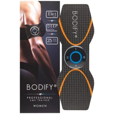 Abbildung von Bodify® 2in1 EMS Trainingsgerät zur gezielten Stimulation der Arm &amp; Bein Muskulatur! Muskelaufbau Trainer Elektro Stimulationsgerät Muskeln Fitness Training DAS ORIGINAL
