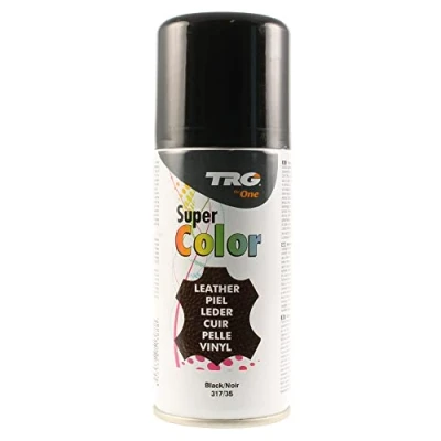 Abbildung von TRG the One Super Color, Sprühfarbe für Lederschuhe, Schwarz (317 Black), 150 ml