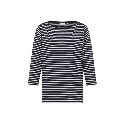 Abbildung von Cecil Gestreiftes Langarmshirt, Damen, Größe: Large, Blau