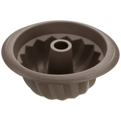 Abbildung von Lurch 85002 FlexiForm Gugelhupf / Kuchenbackform aus 100% BPA freiem Platin Silikon, Ø 22 x 10 cm, braun