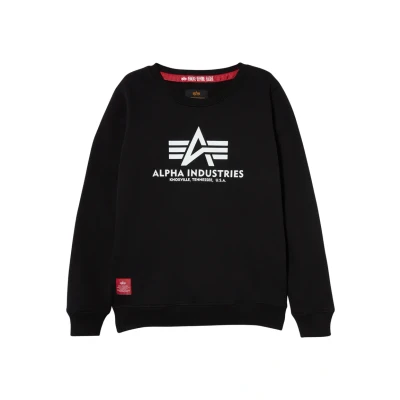 Abbildung von Alpha Industries Basic KIDS/TEENS Sweatshirt für Kinder, Größe: 128, Black