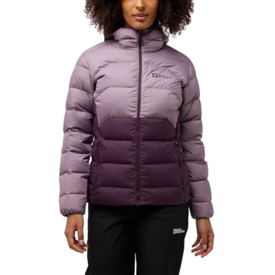 Abbildung von Jack Wolfskin Ather Hoody Daunenjacke, Damen, Größe: XL, Midnight plum