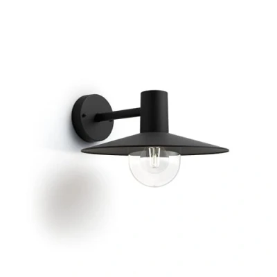 Abbildung von Philips myGarden Skua Wandleuchte, 42W, schwarz, 30 x 34.4 22 cm