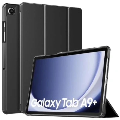 Abbildung von TiMOVO Hülle für Samsung Galaxy Tab A9+/A9 Plus 11 Zoll 2023 SM X210/X216/X218, Schlank Leicht Schutzhülle mit Ständer &amp; Harter Rückseite All New A9+ Tablet, Schwarz