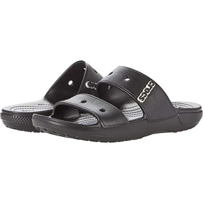 Abbildung von Crocs unisex adult Classic Sandal Slide Sandal, Black, 38/39 EU