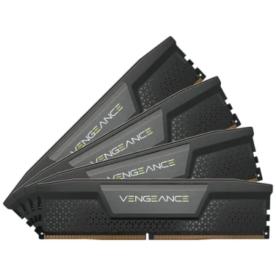 Abbildung von CORSAIR Vengeance DDR5 RAM 128GB (4x32GB) 5600MHz CL40 Intel XMP iCUE Kompatibler Computerspeicher Schwarz (CMK128GX5M4B5600C40)