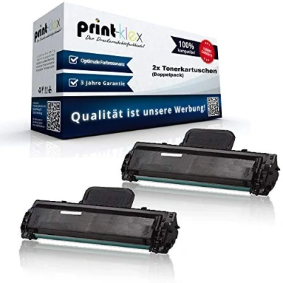 Abbildung von 2X Print Klex Tonerkartuschen kompatibel für Samsung ML 1670 1672 1674 1675 1678 1860 1865 Doppelpack MLT D104 MLT1042S MLT1042X Pro Serie